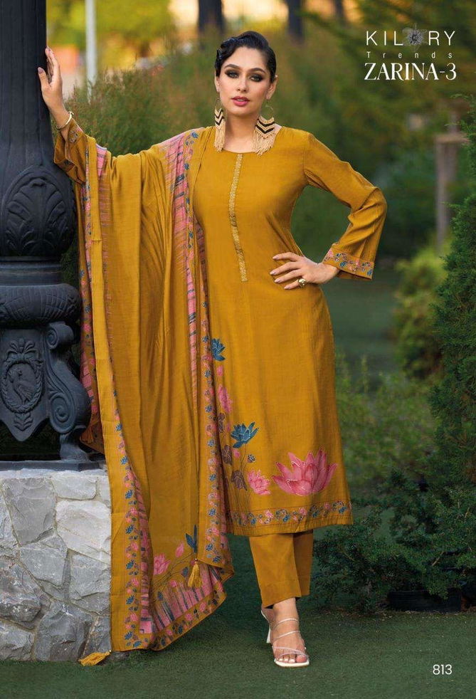 Zarina 3 By Kilory Viscose Muslin Digital Printed Salwar Kameez Wholesale Online